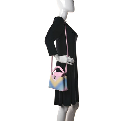 Louis Vuitton Taurillon Mini Degrade Rainbow V Capucines 2 of 11