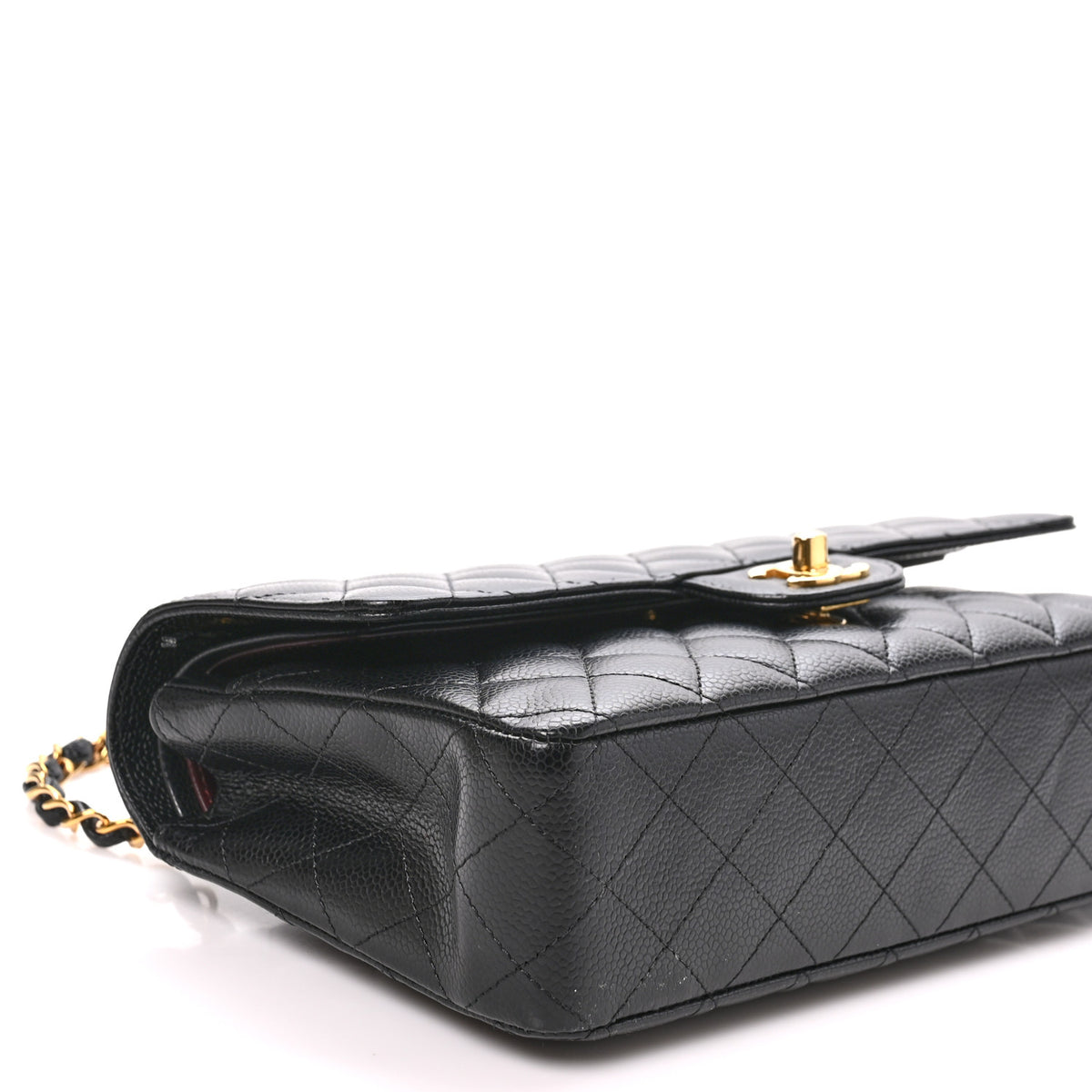 Chanel Caviar Quilted Medium Double Flap Black 9 of 10