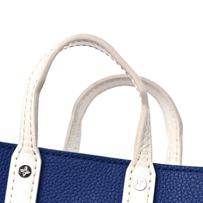 Louis Vuitton Calfskin Everyday LV Sac Plat XS Blue 11 of 12