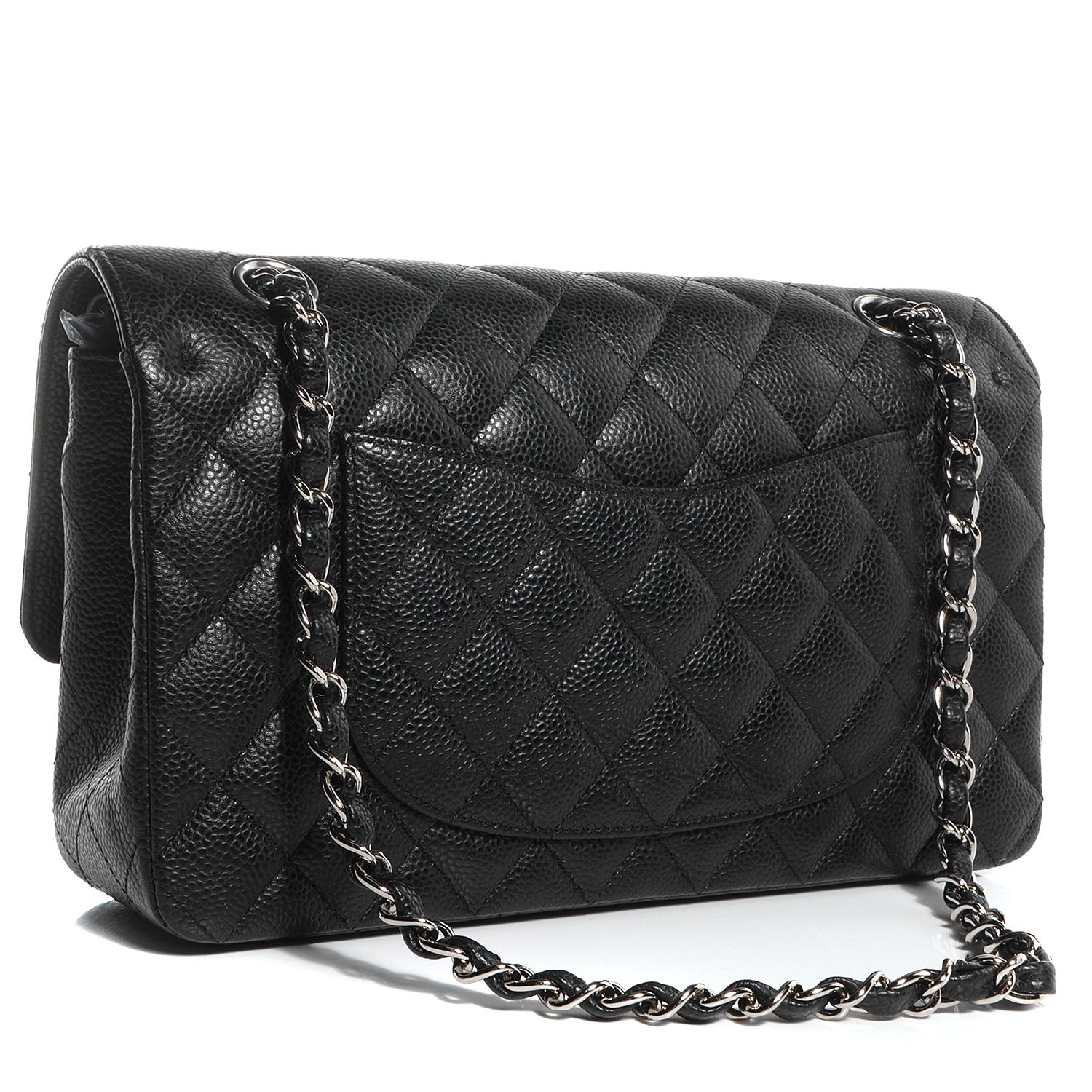 Chanel Caviar Quilted Medium Double Flap Black 3 of 8