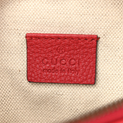 Gucci Grained Calfskin Small Logo Belt Bag Hibiscus Red 5 of 9
