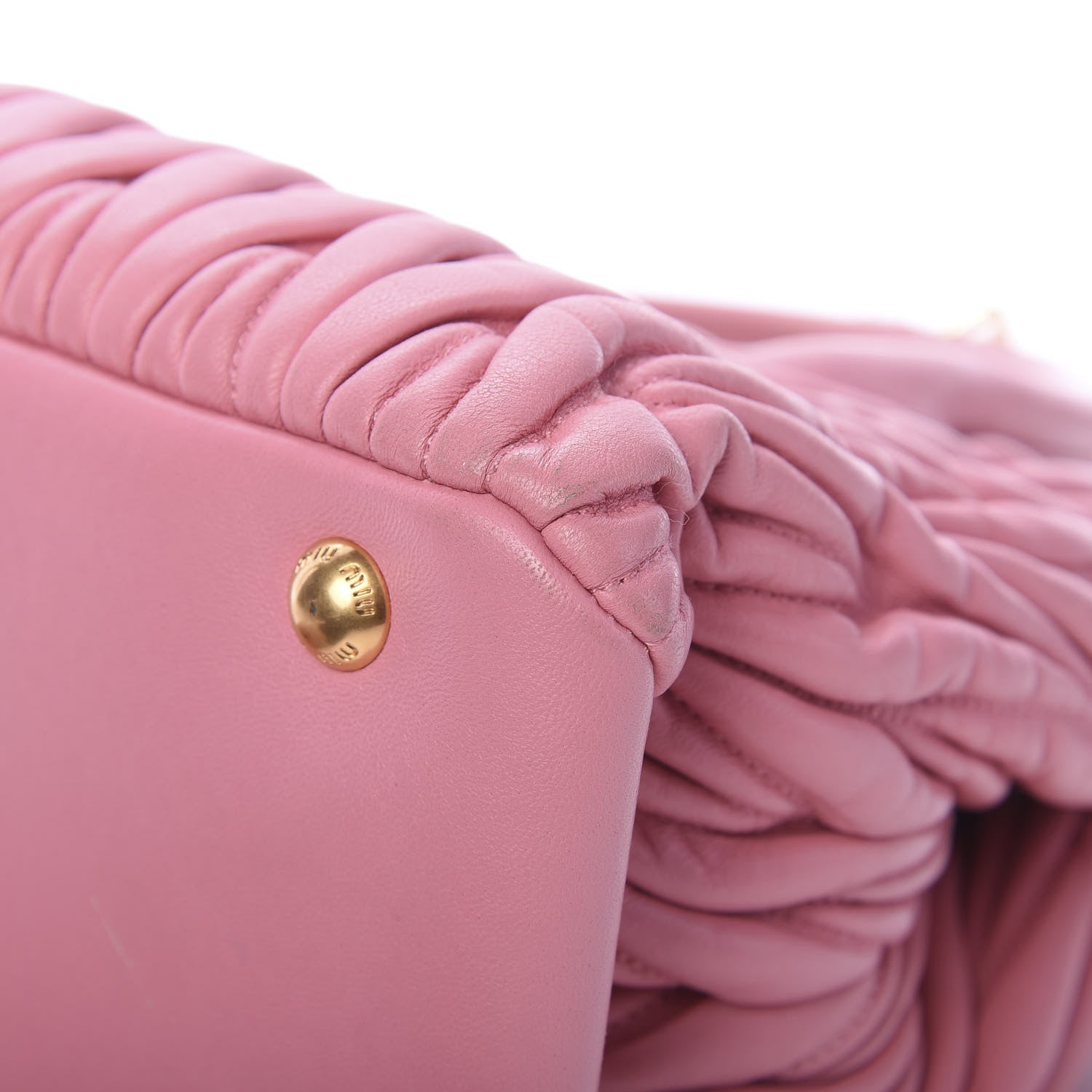 Miu Miu Nappa Matelasse Tote Loto 10 of 14