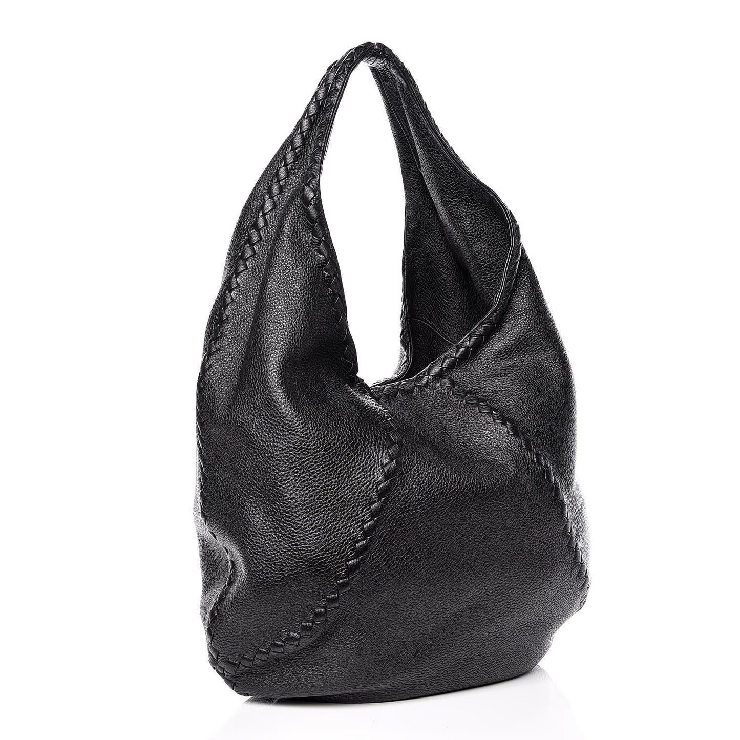 Cervo Deerskin Large Hobo Black