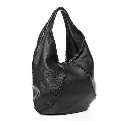 Bottega Veneta Cervo Deerskin Large Hobo Black 3 of 9