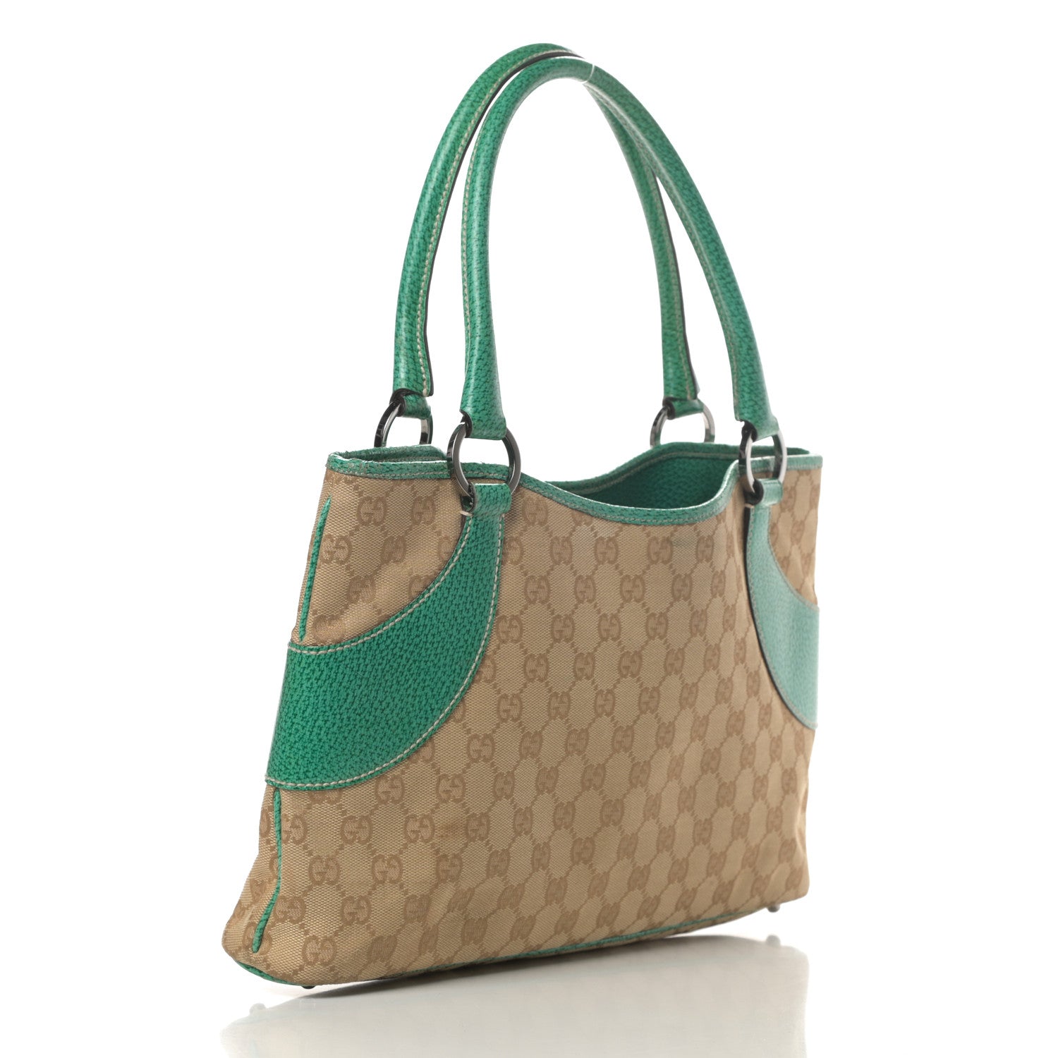 Gucci Monogram Shoulder Bag Turquoise 3 of 14
