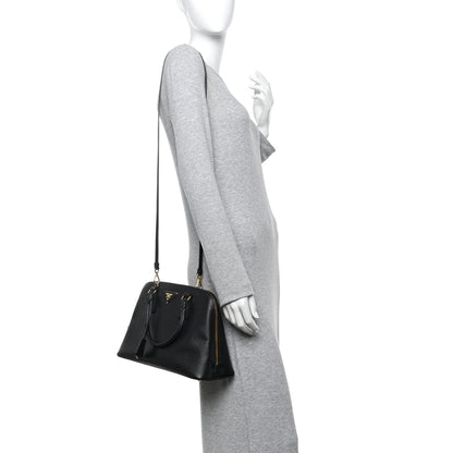 Prada Saffiano Lux Medium Promenade Tote Black 2 of 11