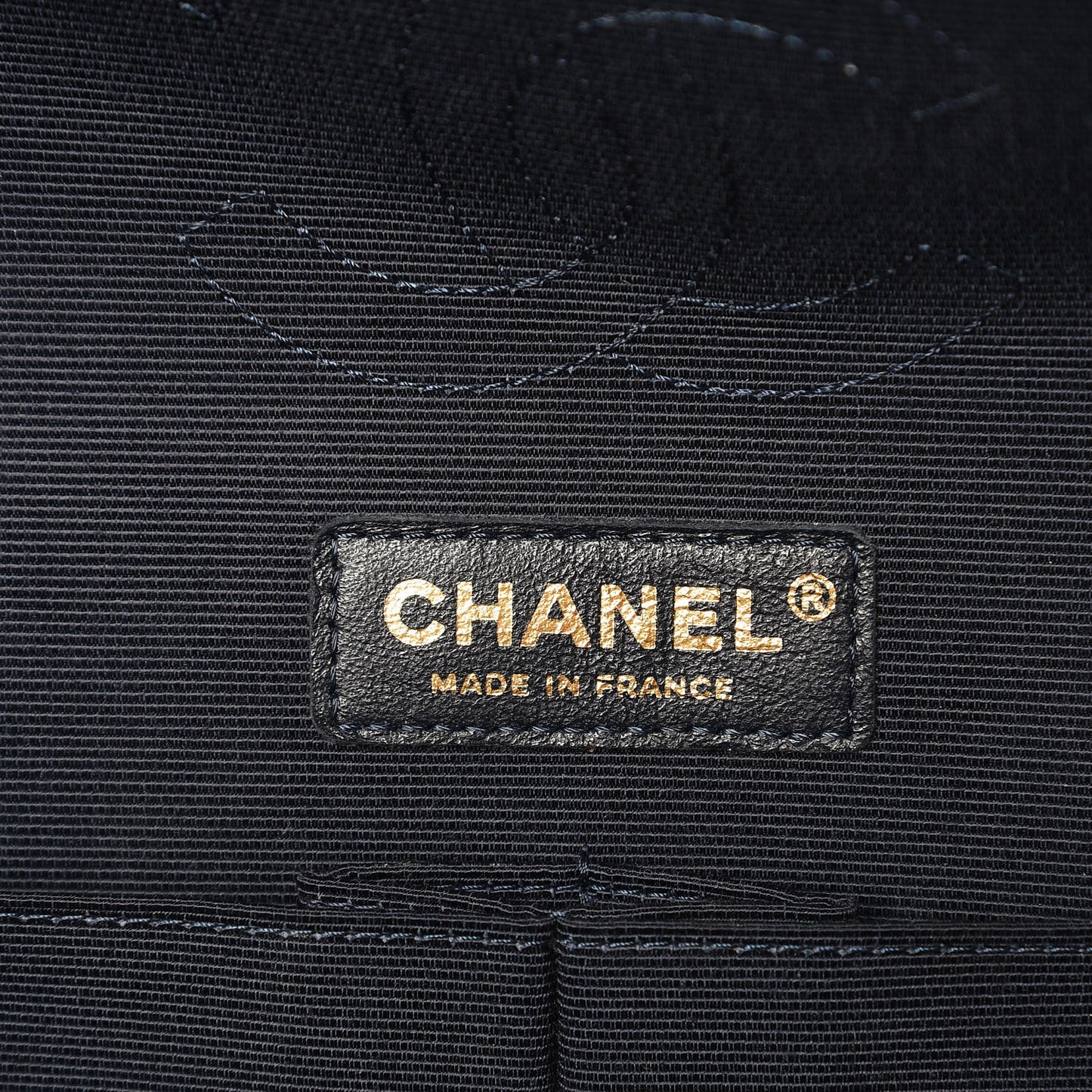 Velvet Quilted Medium Double Flap Blue