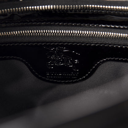 Burberry Patent Quilted Large Manor Tote Black 8 of 11