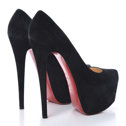 Christian Louboutin Suede Daffodile 160 Pumps Black 38.5 4 of 13
