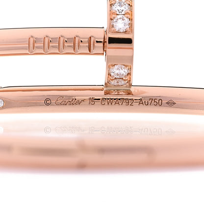 Cartier 18K Pink Gold Diamond Juste Un Clou Bracelet 15 4 of 5