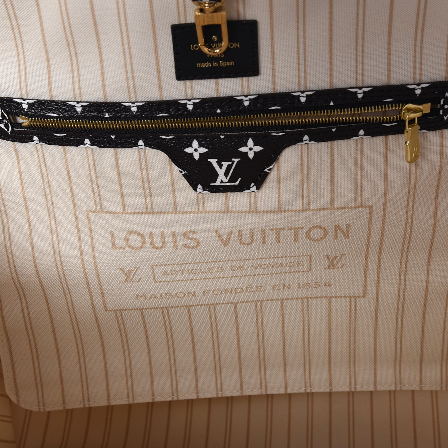 Monogram Giant Jungle Neverfull MM Ivory