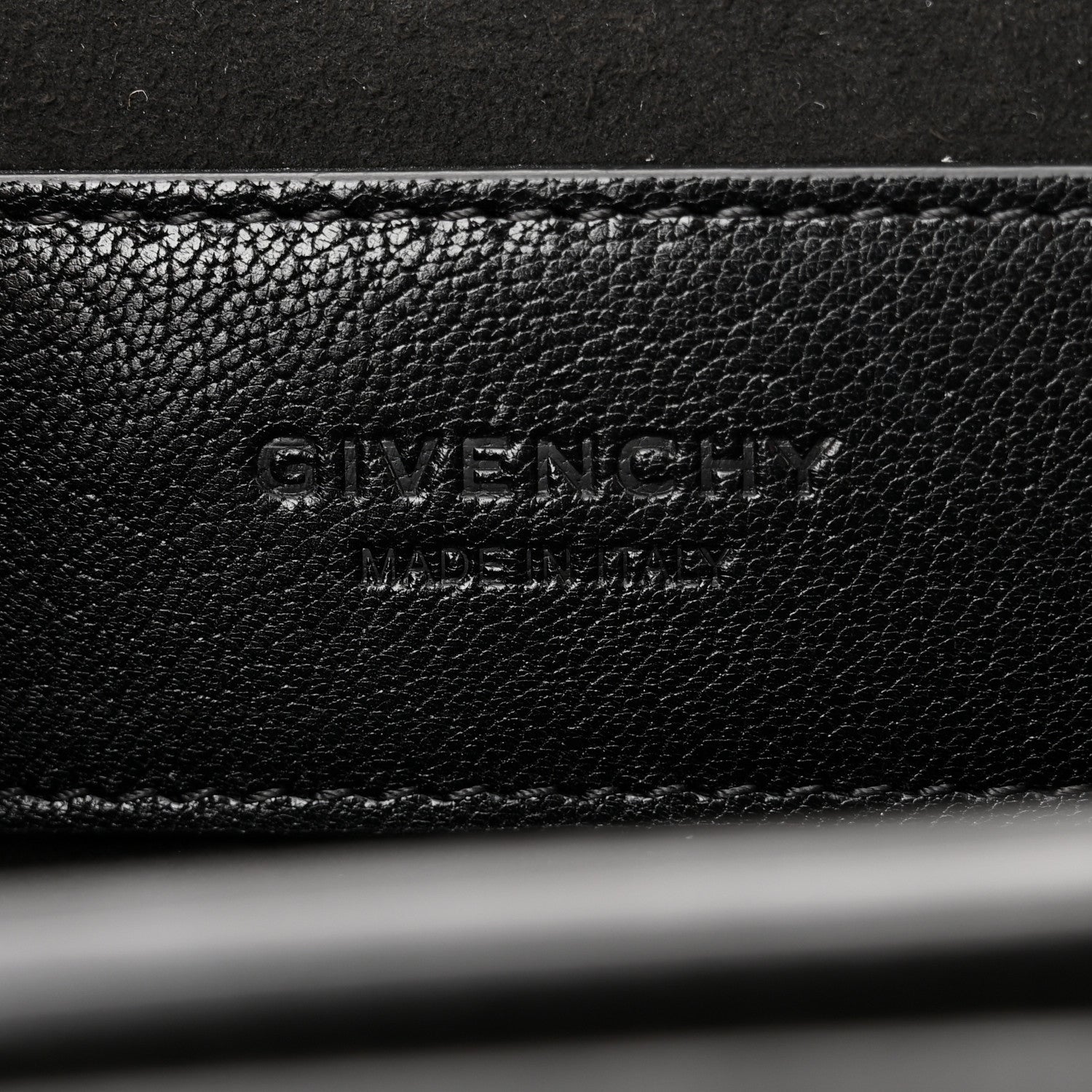 Givenchy Goatskin Suede Small GV3 Shoulder Bag Black 7 of 9