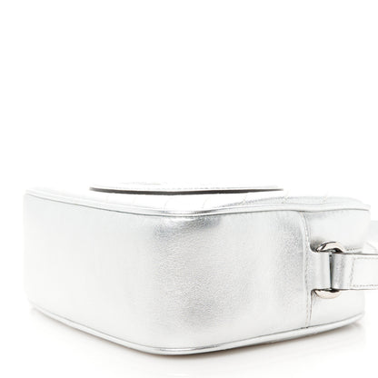 Gucci Metallic Sakai Be Green Calfskin Diagonal Stitched Small Blondie Shoulder Bag Silver 10 of 10