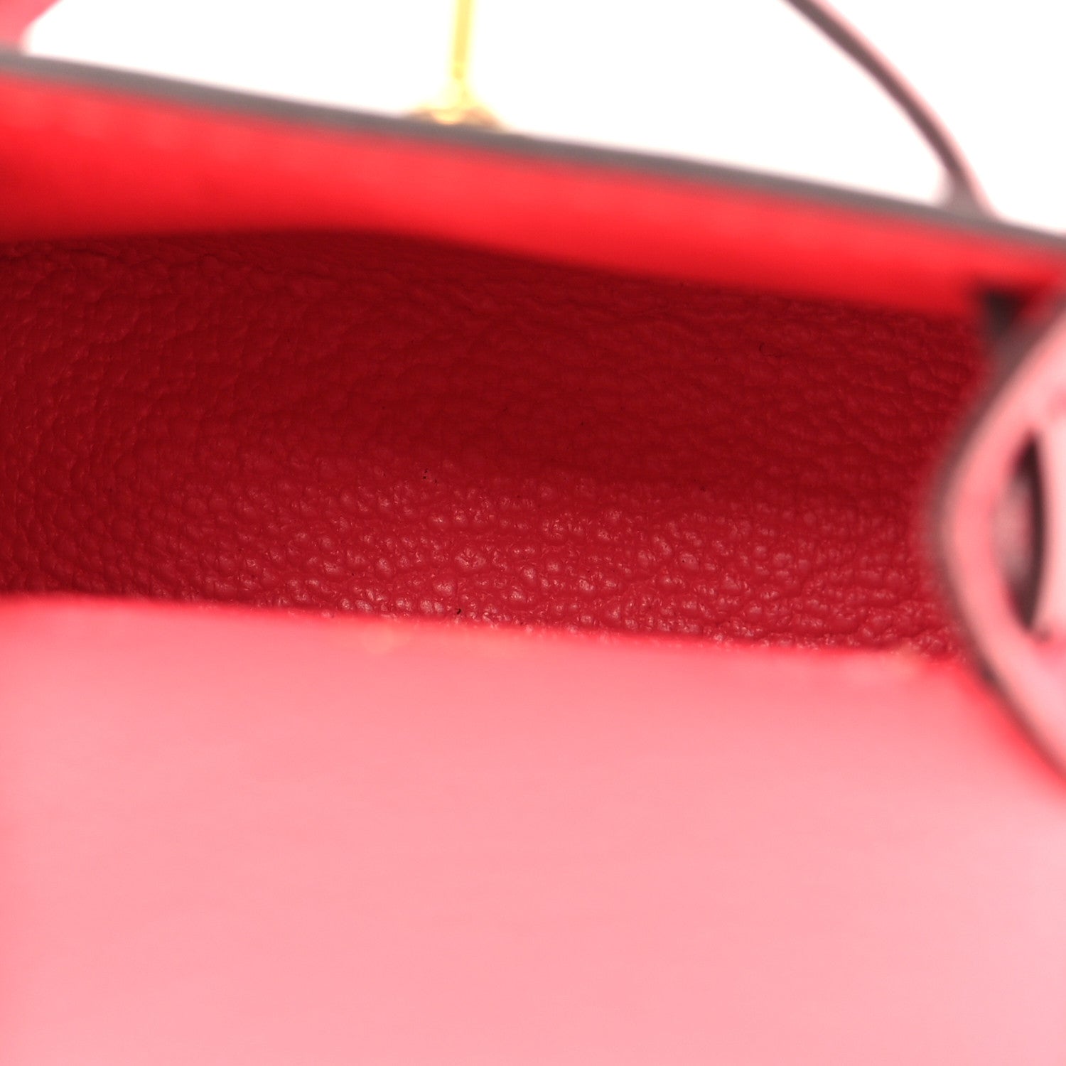Hermes Tadelakt Mini Kelly Twilly Bag Charm Rose Lipstick 4 of 5