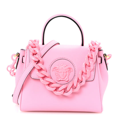 Versace Grained Calfskin Small La Medusa Top Handle Bag Pink 1 of 10