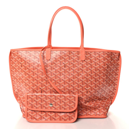 Goyard Goyardine Embroidered Seahorse Reversible Anjou PM Coral 3 of 16