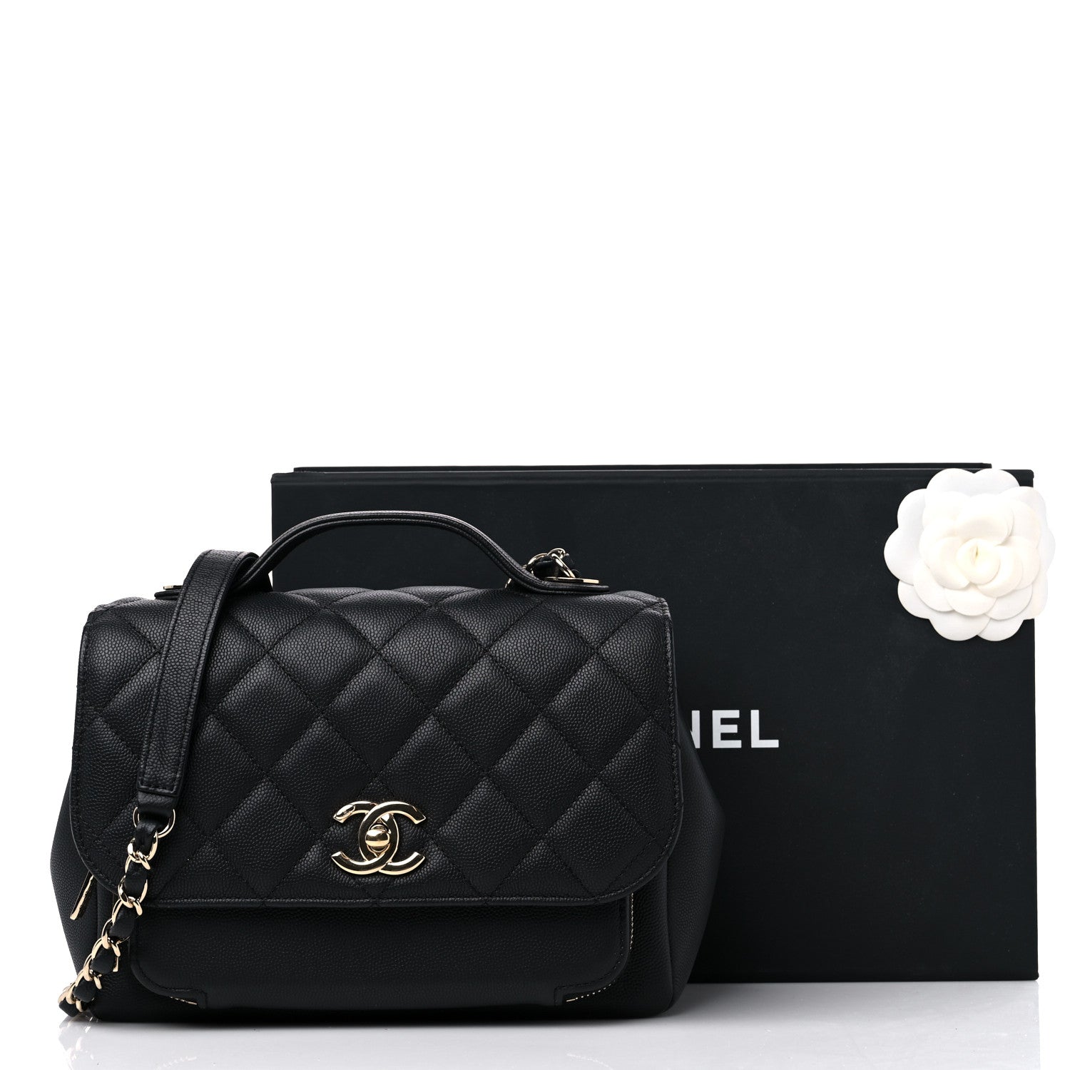 Chanel Caviar Quilted Medium Business Affinity Flap Black 10 of 10