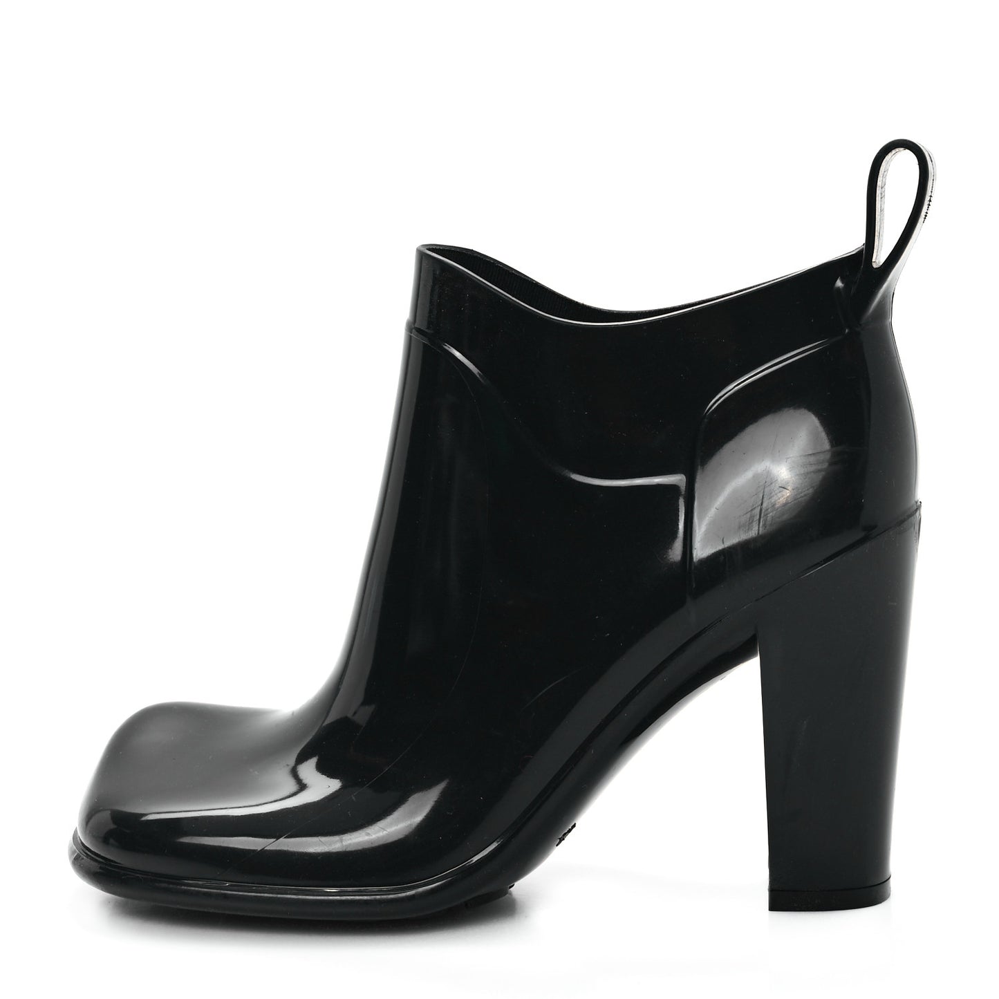 Rubber Shine Ankle Boots 37 Black