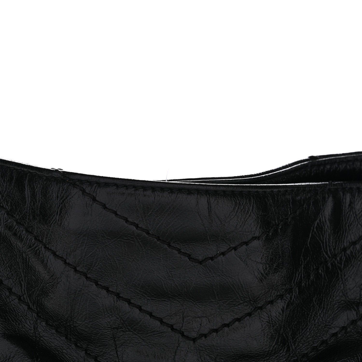 Saint Laurent Crinkled Calfskin Matelasse Monogram Medium Niki Shopper Tote Black 13 of 13