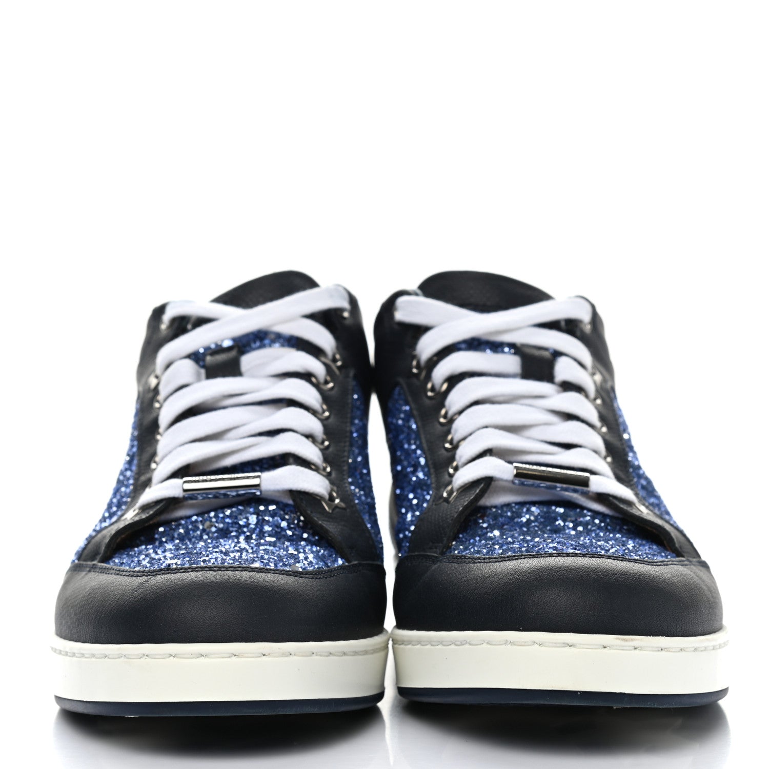 Jimmy Choo Glitter Miami Sneakers 36.5 Blue 2 of 10