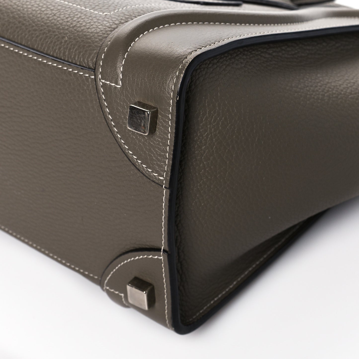 Drummed Calfskin Micro Luggage Souris