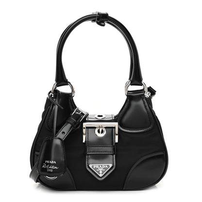 Prada Re-Nylon Spazzolato Re-Edition 2002 Moon Bag Black 1 of 7