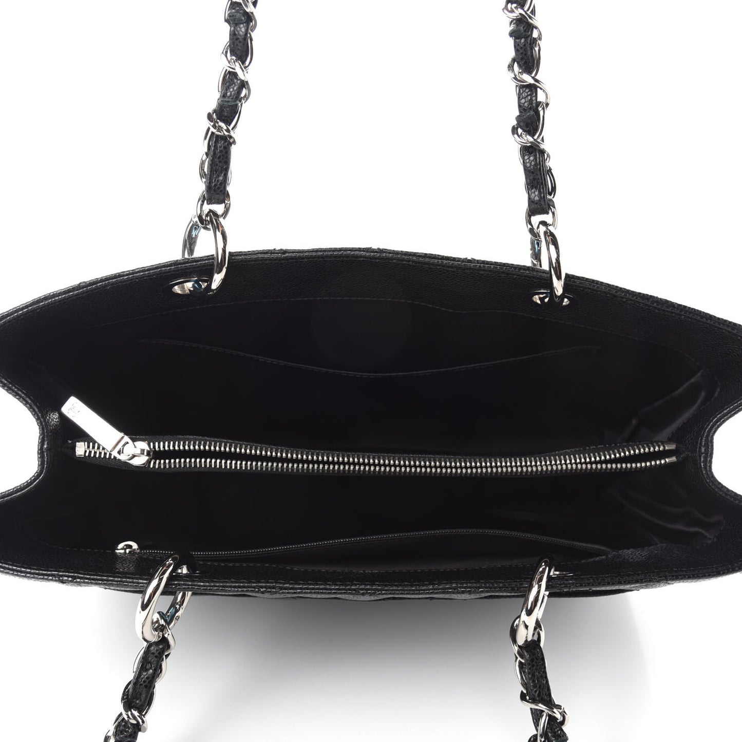 Caviar Quilted Grand Shopping Tote GST Black