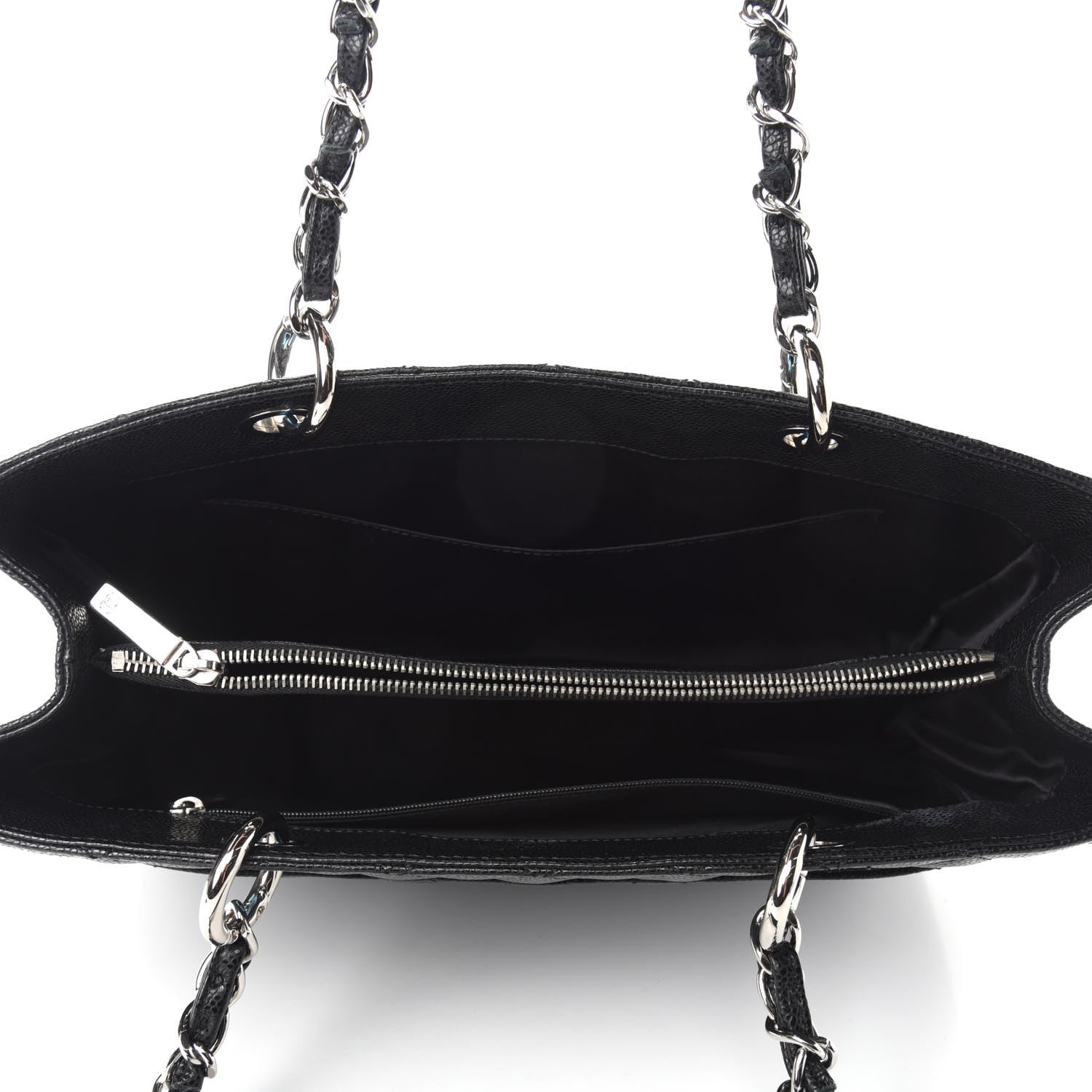 Chanel Caviar Quilted Grand Shopping Tote GST Black 5 of 10