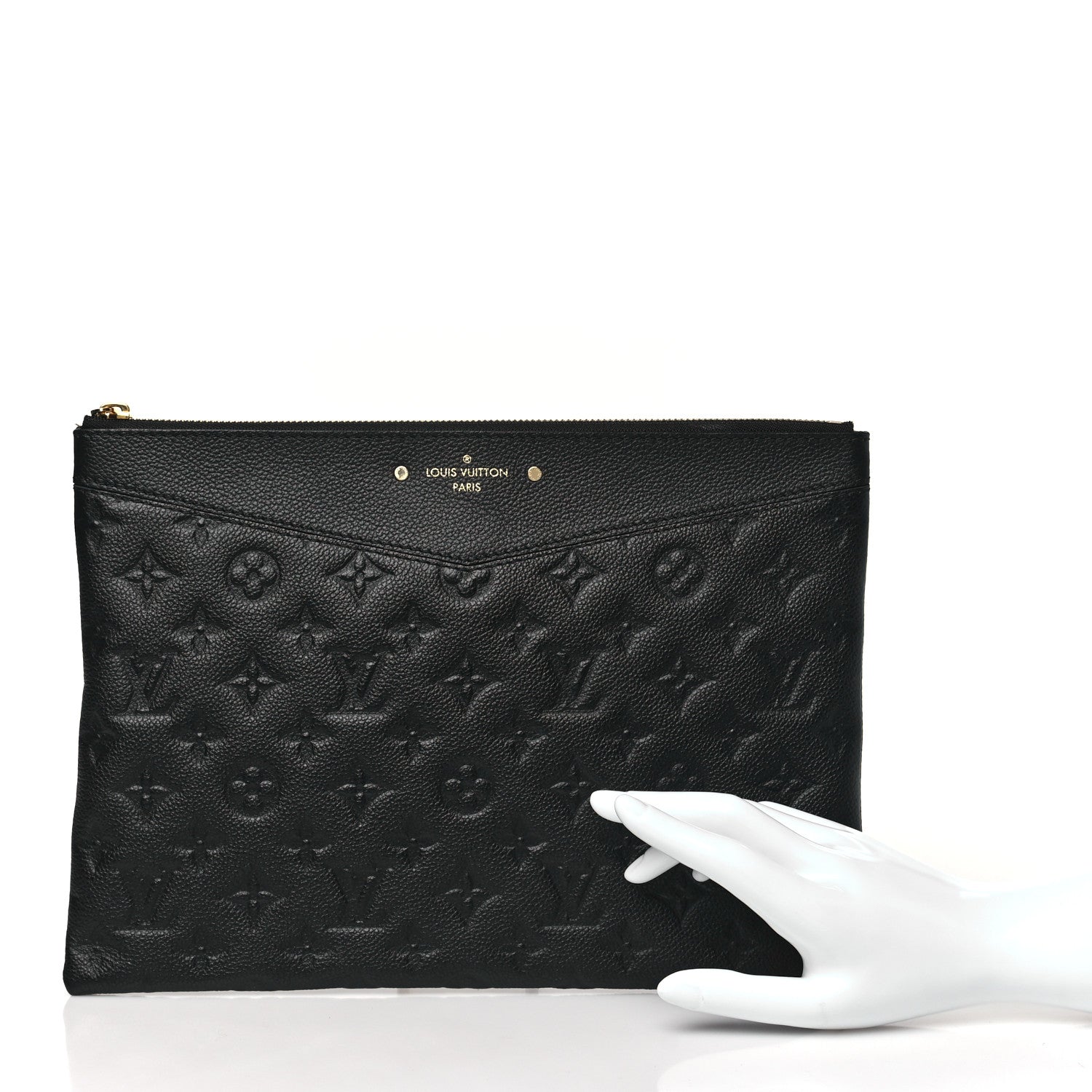 Louis Vuitton Empreinte Daily Pouch Black 2 of 11