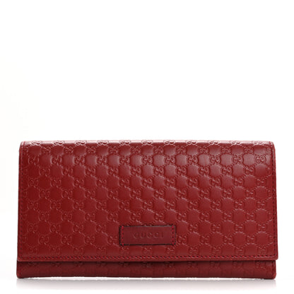 Gucci Soft Microguccissima Continental Wallet Red 1 of 14
