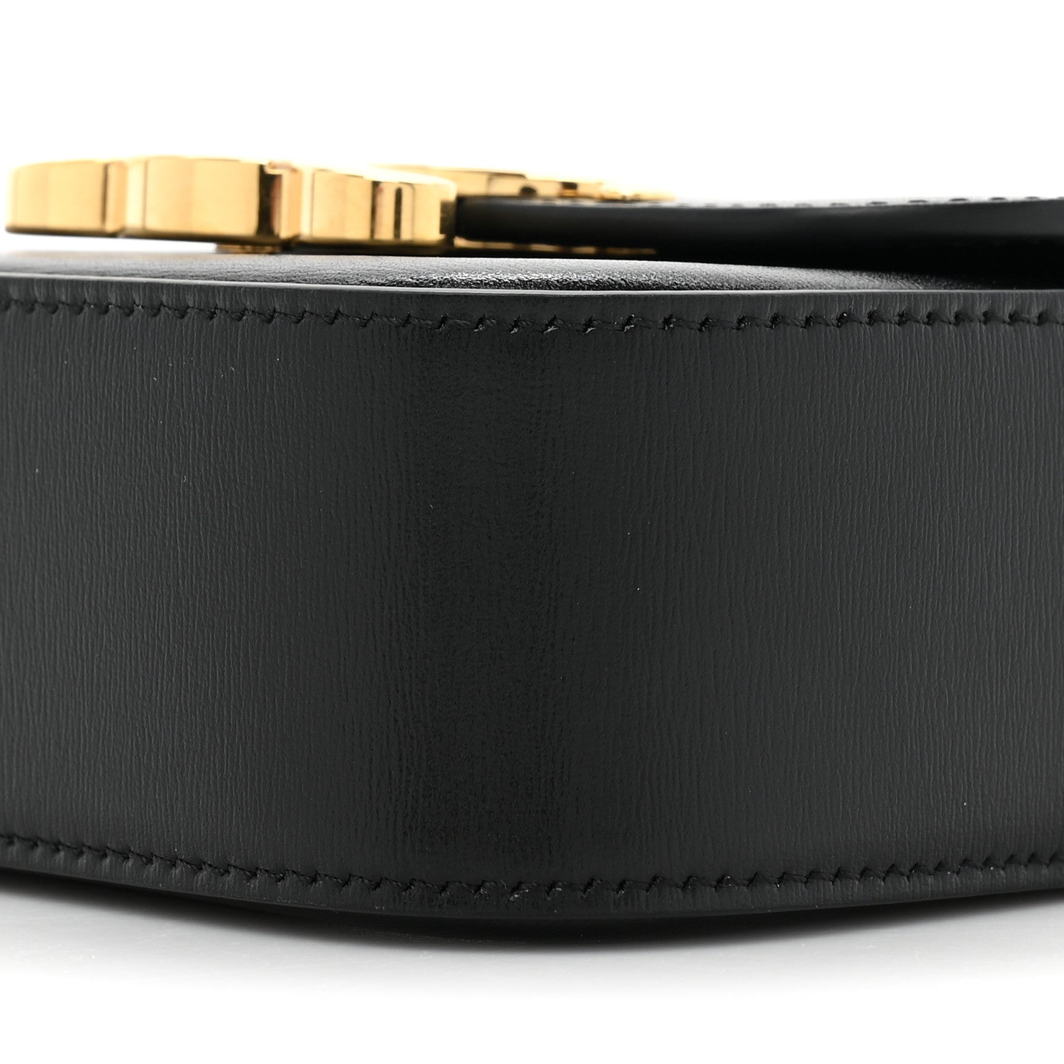 Celine Shiny Calfskin Mini Chain Claude Black 7 of 8