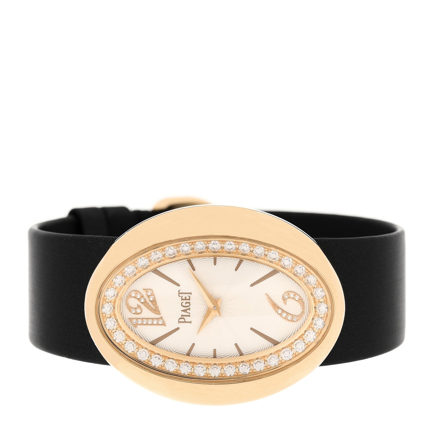 Piaget 18K Yellow Gold Satin Diamond Bezel 31mm Limelight Magic Hour Quartz Watch 2 of 4