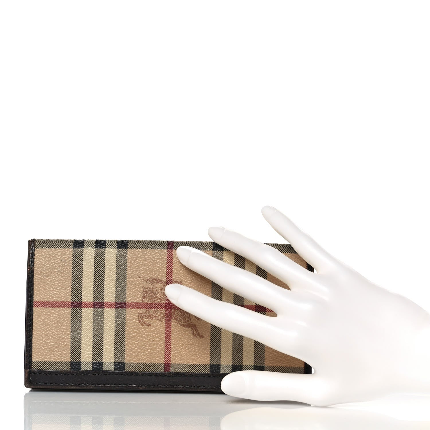Burberry Haymarket Check Penrose Continental Wallet Chocolate 2 of 10