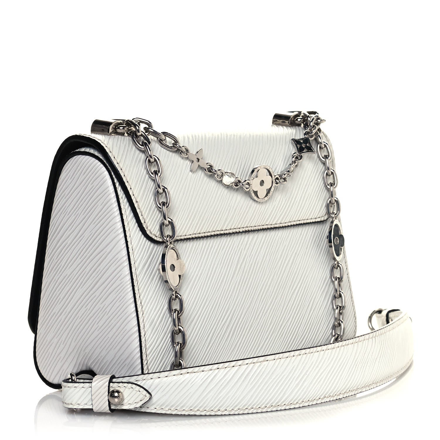 Louis Vuitton Epi Flower Jewels Twist Shoulder Bag PM White 3 of 11