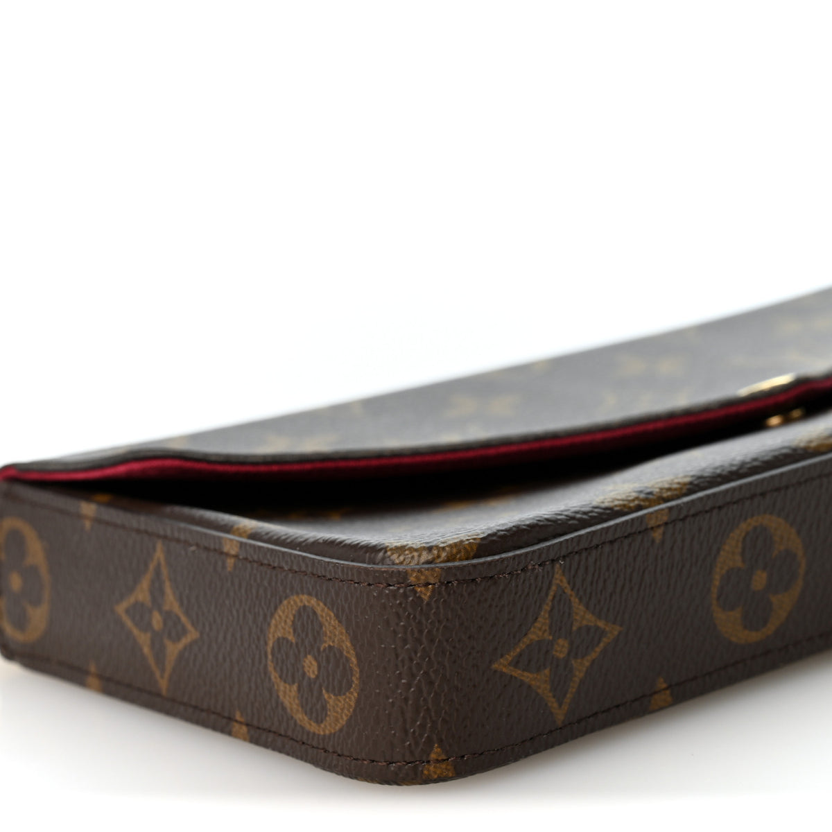 Louis Vuitton Monogram Pochette Felicie Chain Wallet Fuchsia 10 of 12