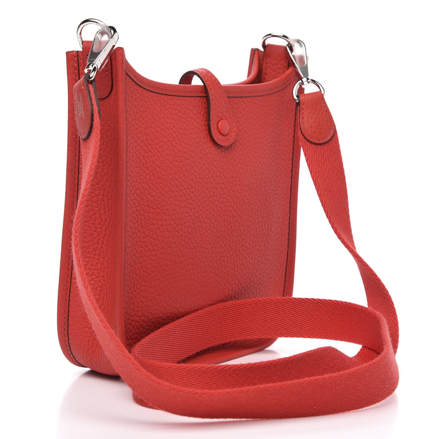 Hermes Taurillon Clemence Evelyne TPM Rouge de Coeur 3 of 9