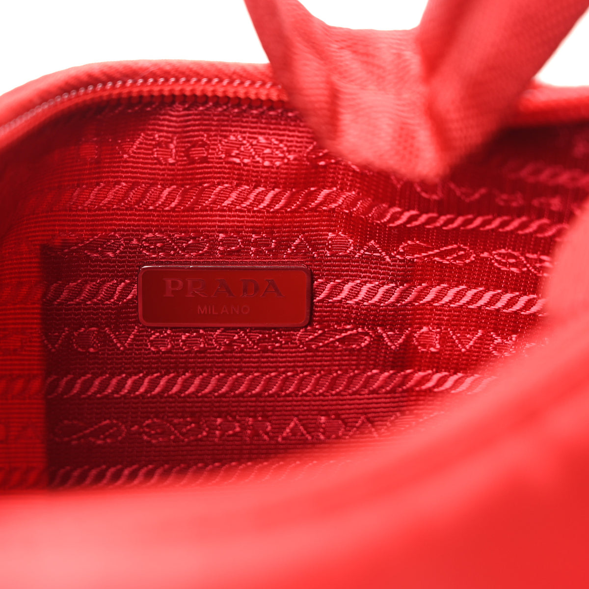 Tessuto Nylon Mini Re-Edition 2000 Bag Rosso