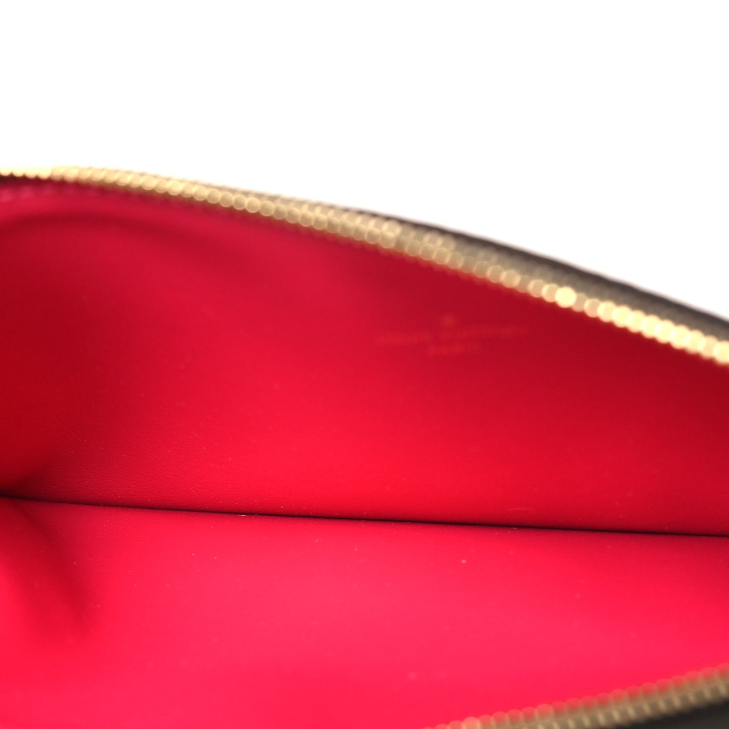 Monogram Felicie Chain Wallet Zippered Insert Fuchsia