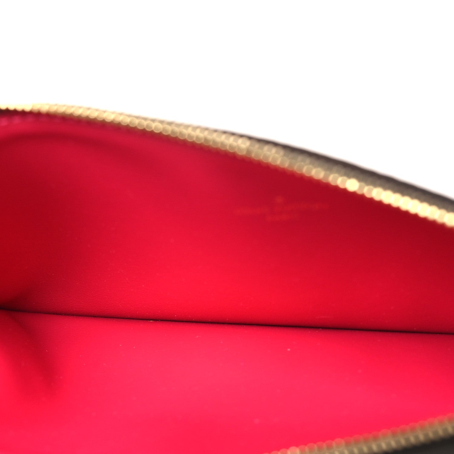 Louis Vuitton Monogram Felicie Chain Wallet Zippered Insert Fuchsia 5 of 7