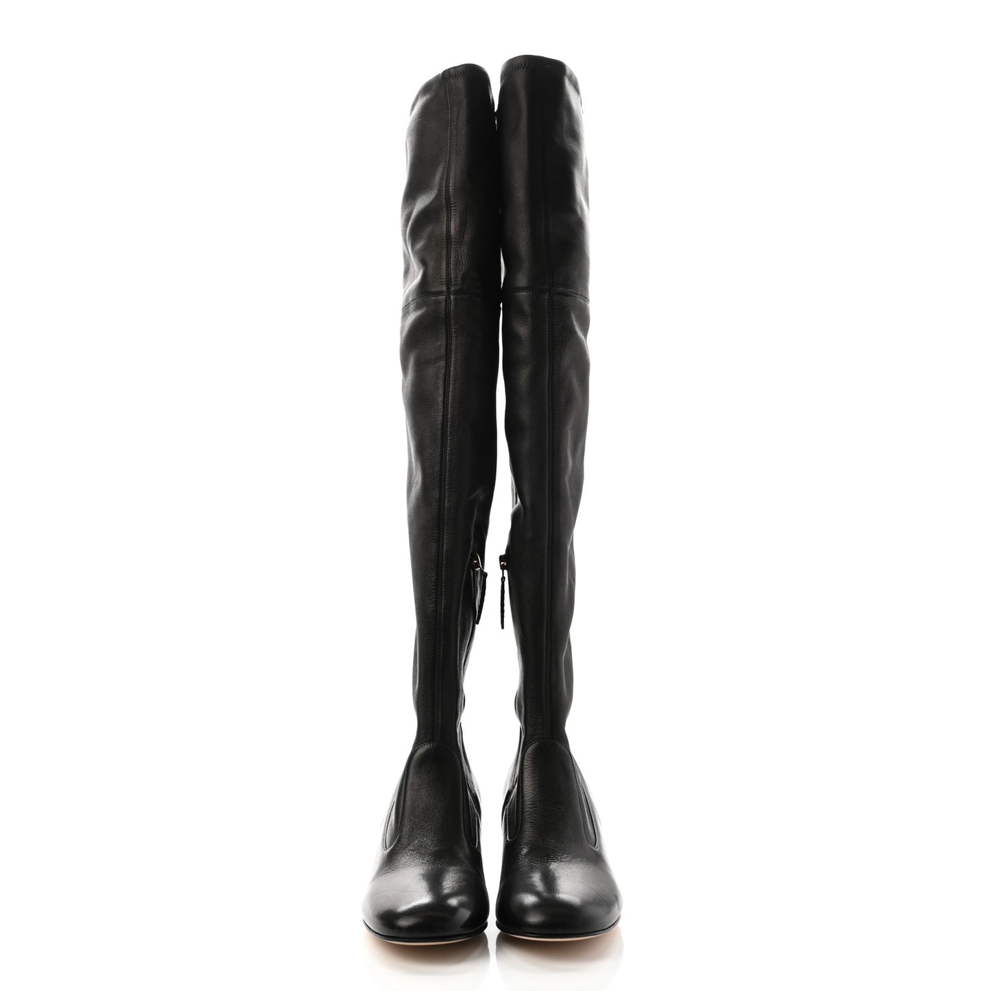 Nappa Claus Over The Knee Boots 38.5 Black