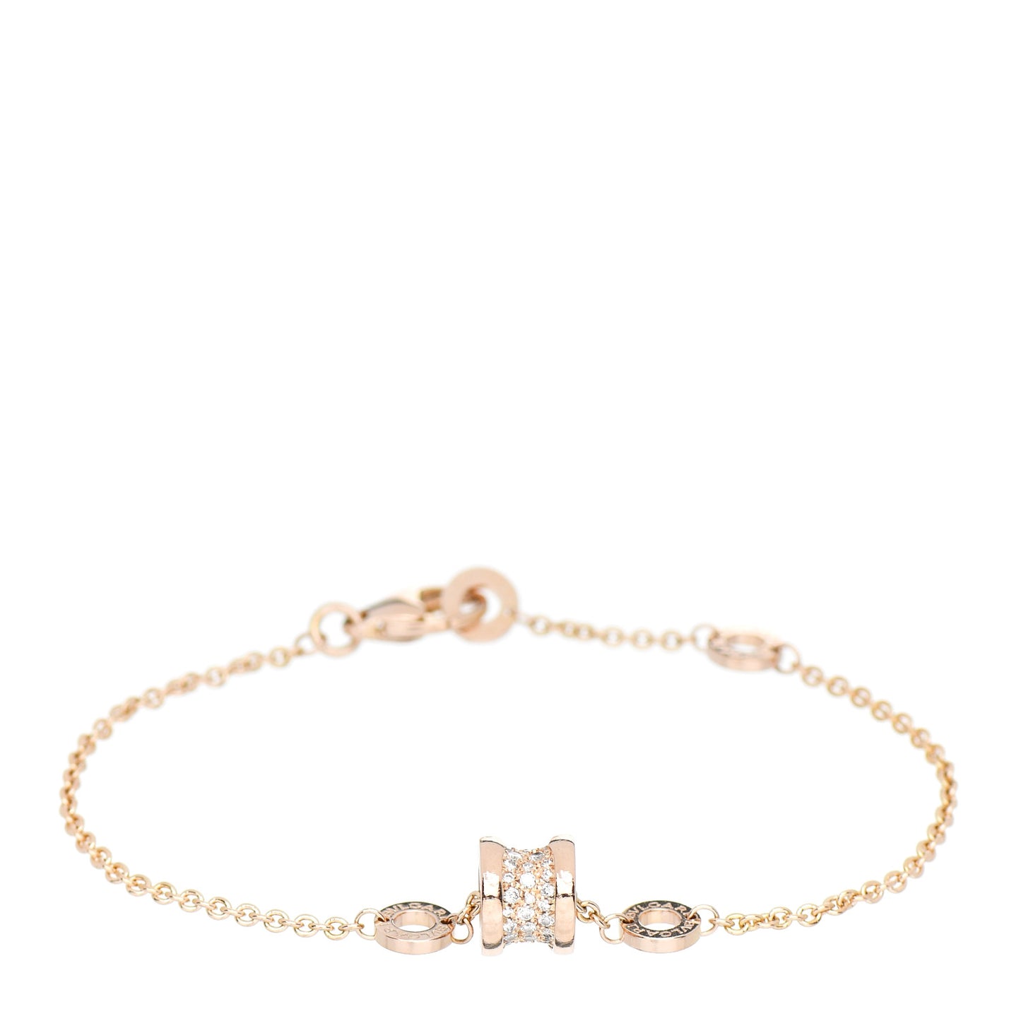 18K Rose Gold Diamond B.Zero1 Bracelet SM