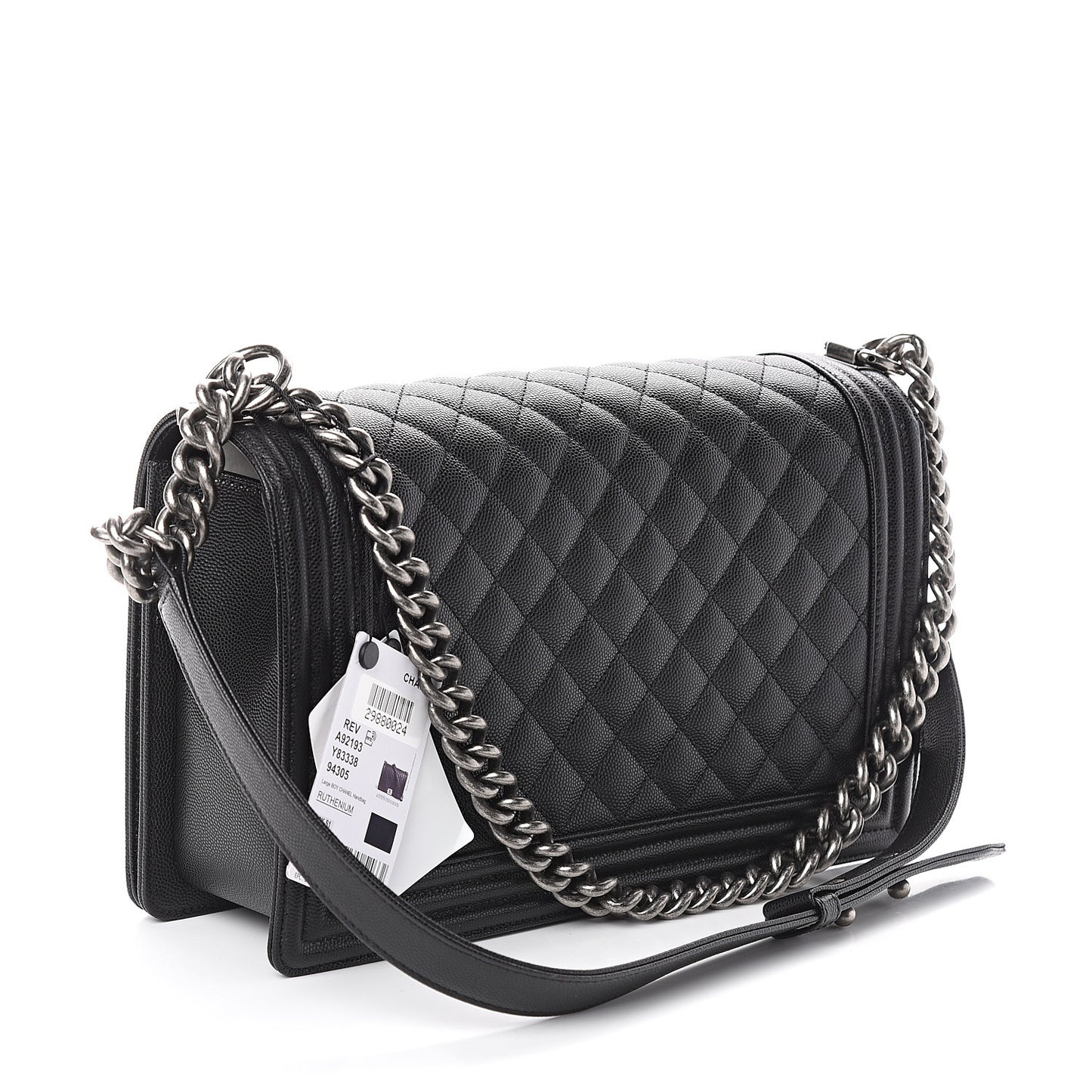 Caviar Quilted New Medium Boy Flap Black
