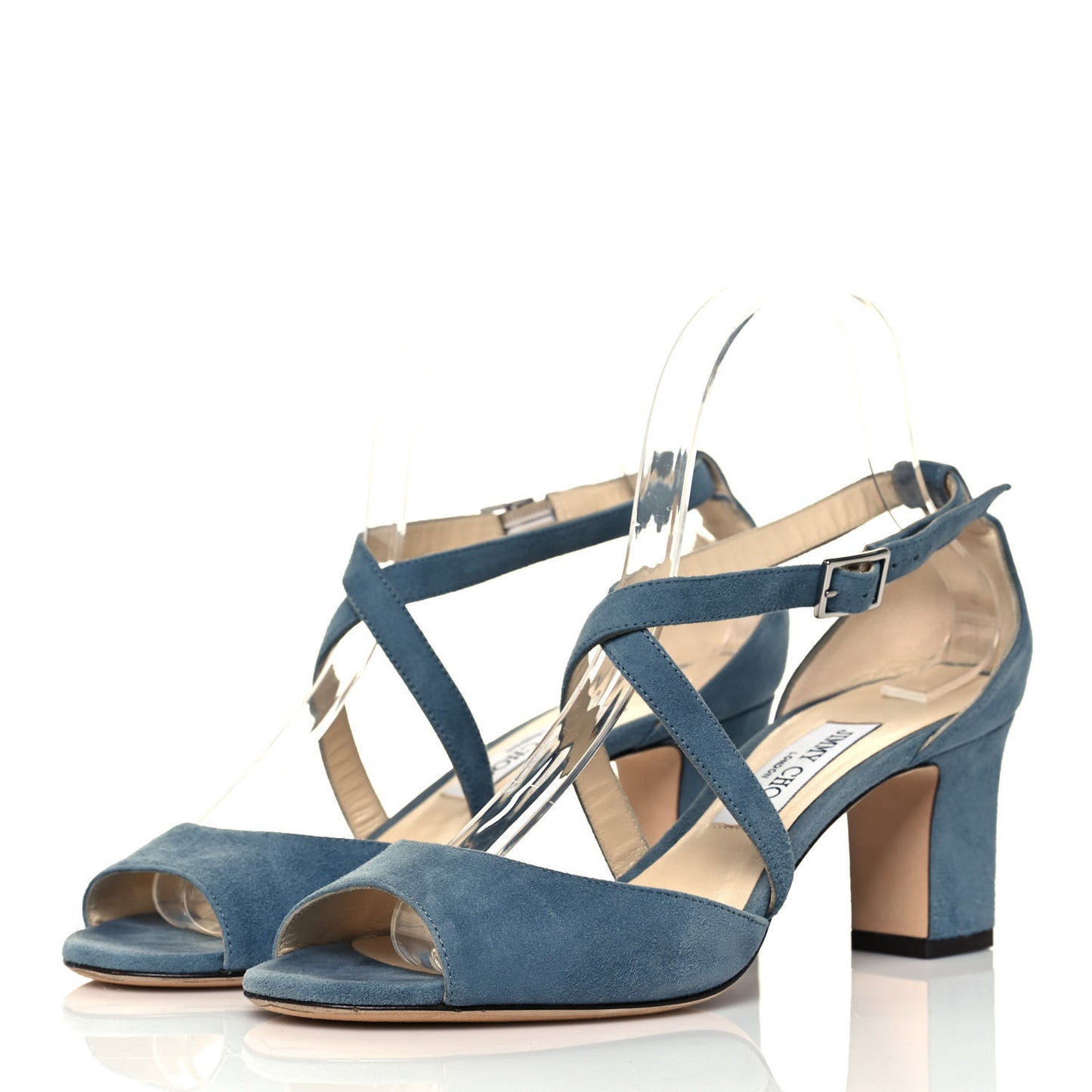 Suede Carrie 65 Sandals 38.5 Blue
