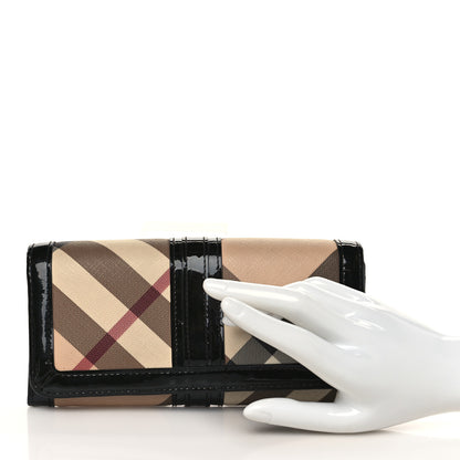 Burberry Supernova Check Penrose Continental Wallet Black 2 of 6