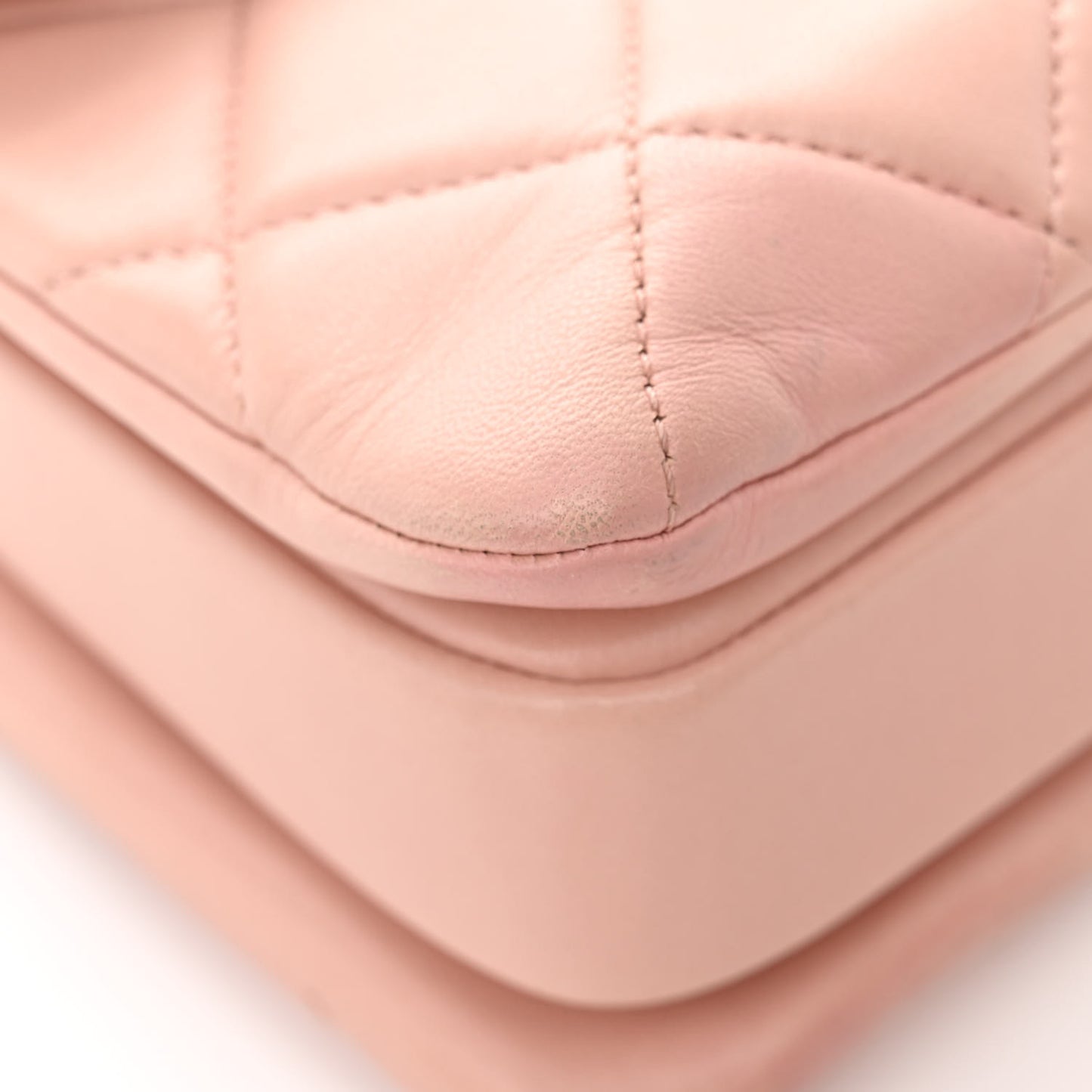 Lambskin Quilted Small Trendy CC Flap Dual Handle Bag Light Pink