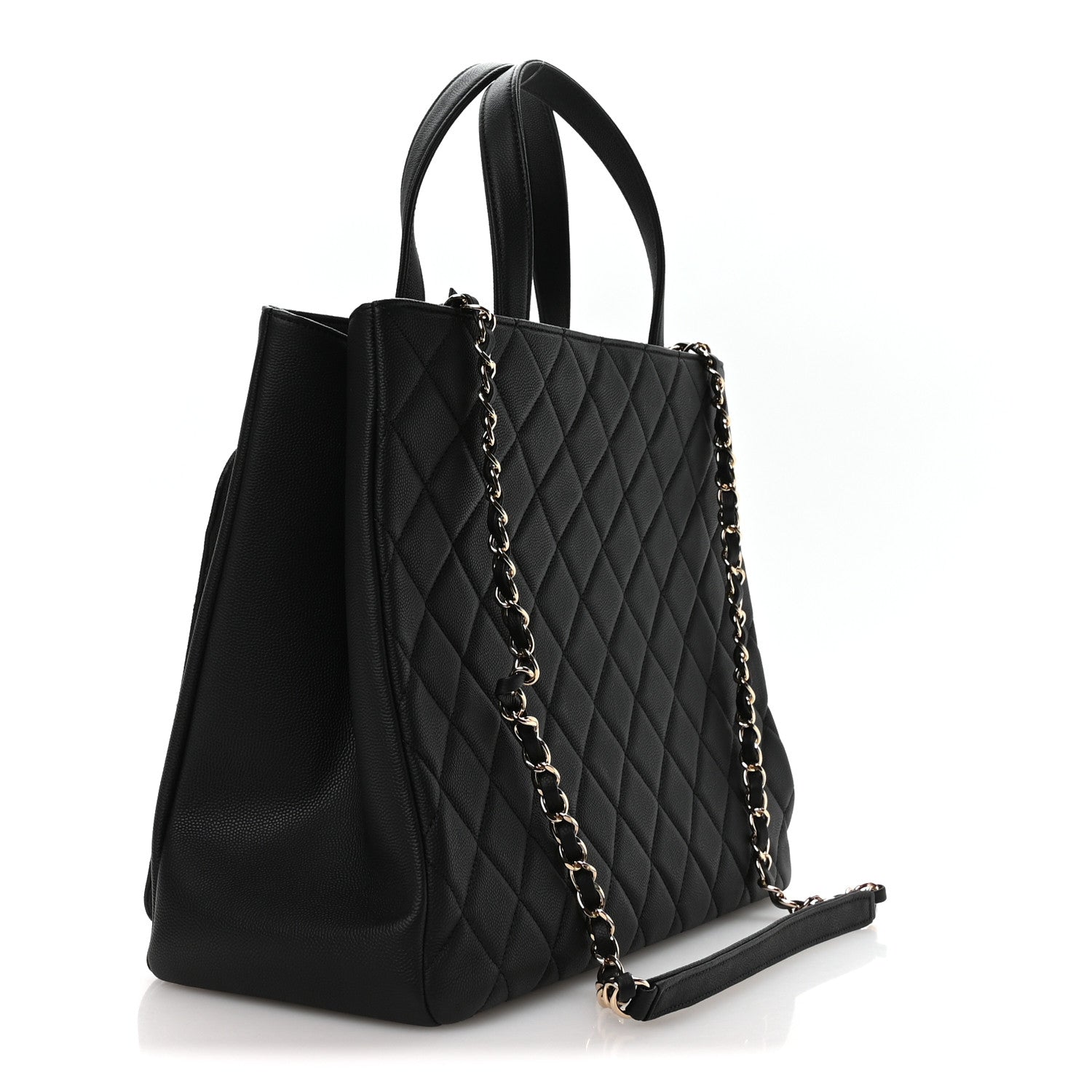 Chanel Caviar Quilted Large Business Affinity Shopping Bag Black 3 of 11