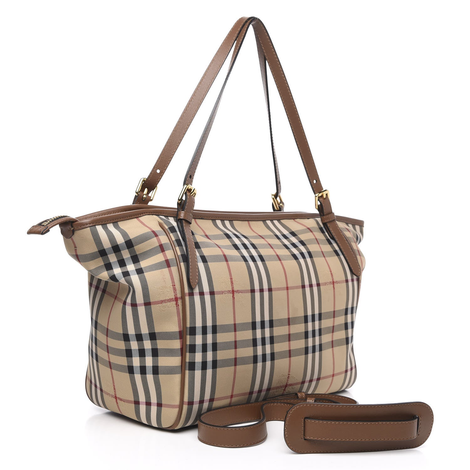 Burberry Horseferry Check Diaper Bag Tote Tan 3 of 12