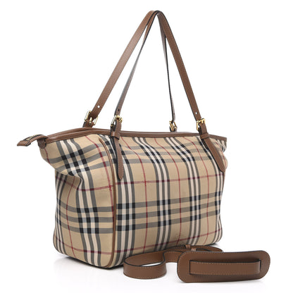 Burberry Horseferry Check Diaper Bag Tote Tan 3 of 12