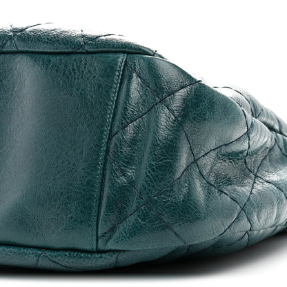Chanel Glazed Calfskin On The Road Hobo Turquoise 10 of 10
