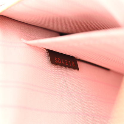 Louis Vuitton Damier Ebene Neverfull MM GM Pochette Rose Ballerine 8 of 10